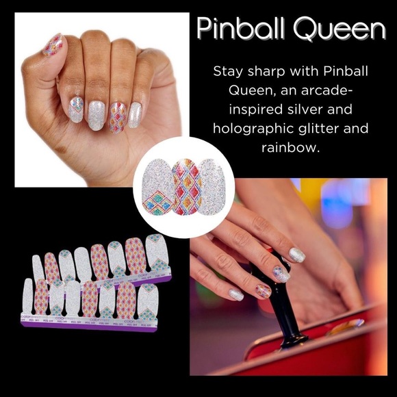 Color Street Makeup 55 Color Street Pinball Queen Nail Strips